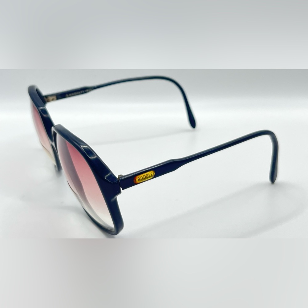 Vintage Landolfi 5095 Navy Blue Oval Sunglasses Frames Only - Picture 2 of 8